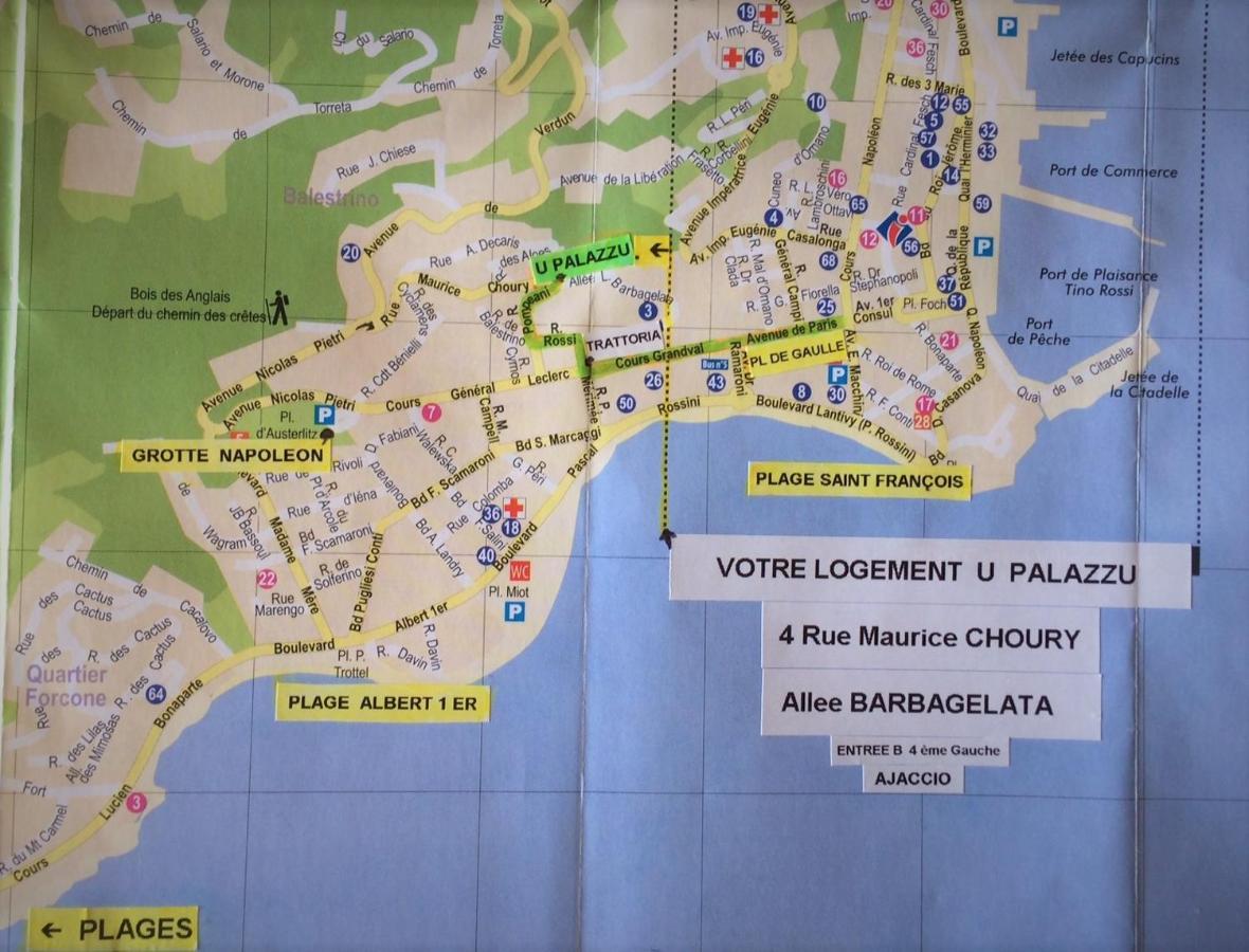 Grand T2 Standing Ajaccio Proche Centre Et Plages Vue Panoramique Parking Prive Exterior foto
